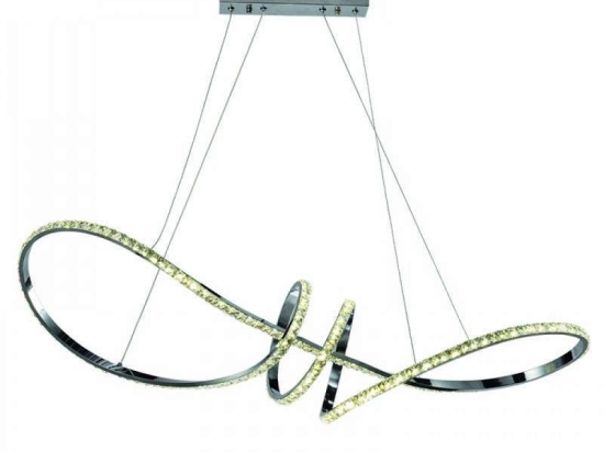 Φωτιστικό Οροφής Led 6182 90x120cm 6000Lm Chrome Inlight