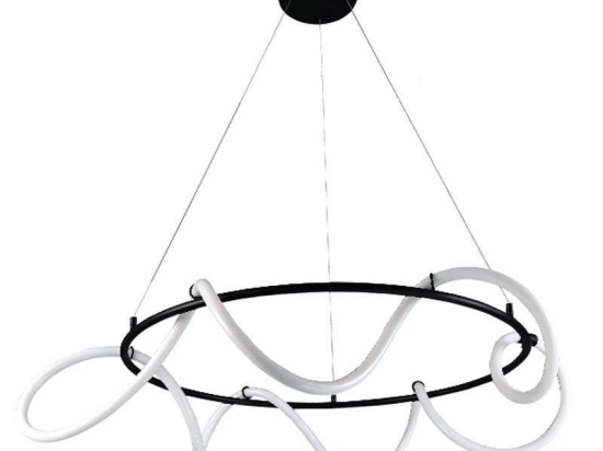Φωτιστικό Οροφής Led 6016-Α 80cm 6400Lm Black Inlight