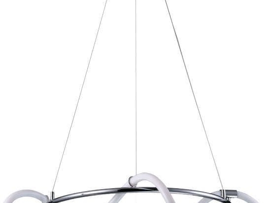 Φωτιστικό Οροφής Led 6017-Α 80cm 6400Lm Chrome Inlight Μέταλλο