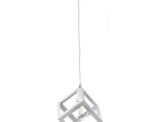 Φωτιστικό Οροφής 4400 26x26cm 1xΕ27 White Inlight