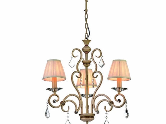 Φωτιστικό Οροφής 5276-3 50x80cm 3xΕ14 Beige Inlight Κρύσταλλο,Μέταλλο