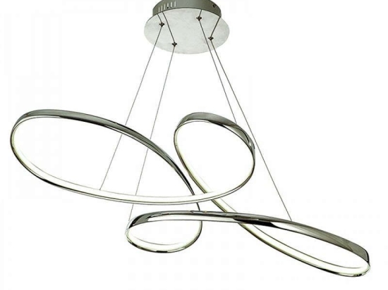 Φωτιστικό Οροφής Led 6151 L100cm 4200Lm Chrome Inlight Μέταλλο,Ακρυλικό