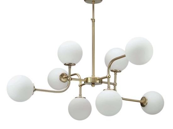 Φωτιστικό Οροφής 6169-8 90x85 8xG9 Gold Inlight Μέταλλο,Γυαλί