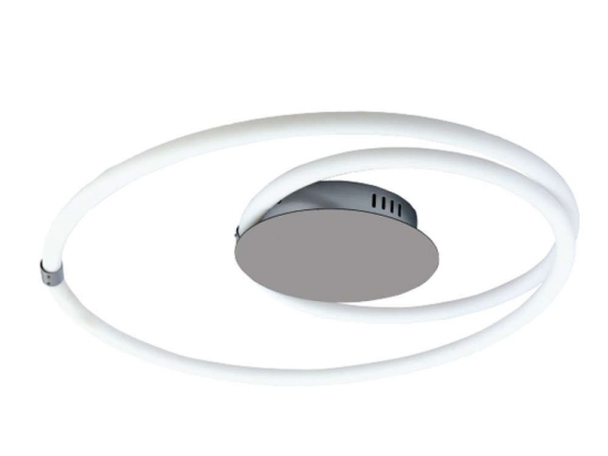 Πλαφονιέρα Οροφής 42011-CH 60x10cm Led 3200Lm 40W 3000K Chrome Inlight