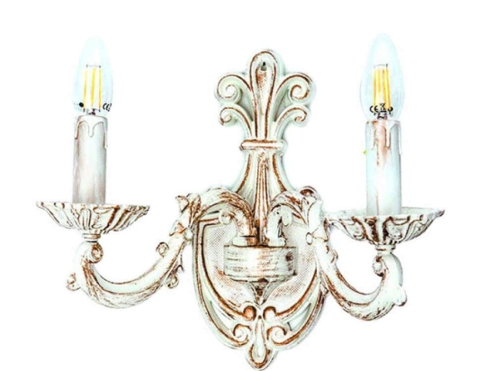 Φωτιστικό Τοίχου Πατίνα 43356-2 30x30cm 2xE14 Beige Inlight