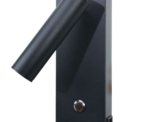 Φωτιστικό Τοίχου - Απλίκα 43037-BL 6x17cm Led 3W 3000K Black Inlight