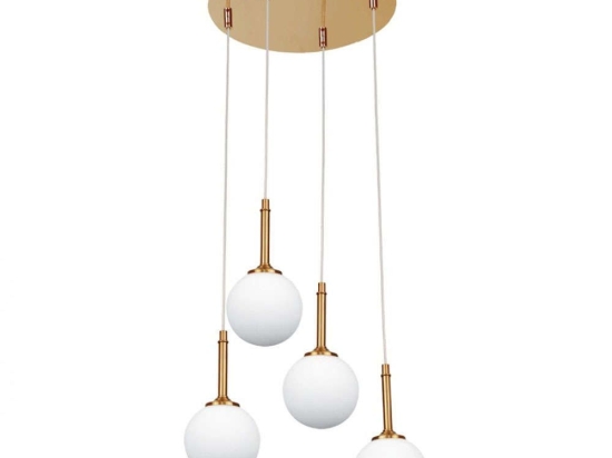 Φωτιστικό Οροφής 4016-4-ROSETTE 30x110cm 4xG9 Gold-White Inlight