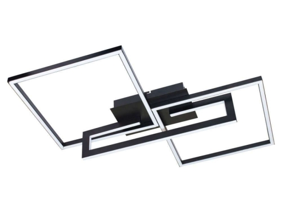 Φωτιστικό Οροφής 6053-BL 70cm Dim Led 3600Lm 45W 3000Κ Black Inlight