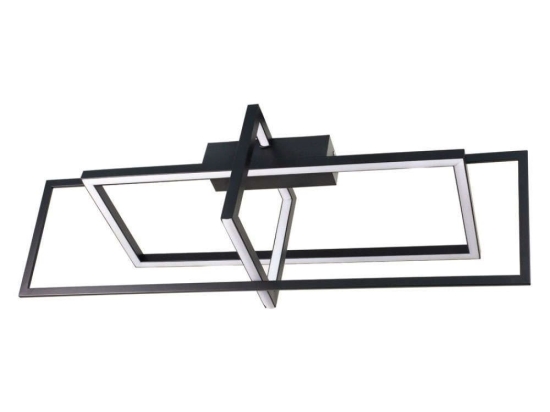Φωτιστικό Οροφής 6055-BL 90x24cm Dim Led 2800Lm 35W 3000Κ Black Inlight