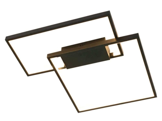 Φωτιστικό Οροφής 6065-BL 45cm Dim Led 3050Lm 38W Black Inlight