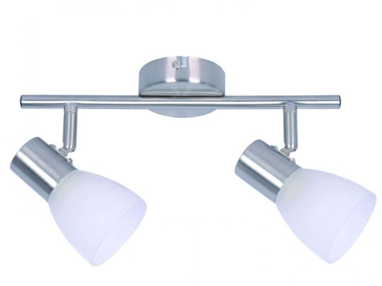 Φωτιστικό Οροφής - Σποτ 9065-2 12x30cm 2xE14 Matte Nickel-White Inlight