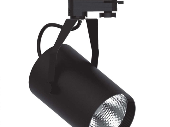 Σποτ Τριφασικής Ράγας T00901-BL Φ10x28cm Led 2500lm 30W 3000K Black Inlight