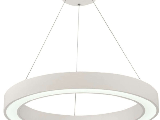 Φωτιστικό Οροφής 6073-80-WH Φ80x9cm Led 7000lm 88W White Inlight