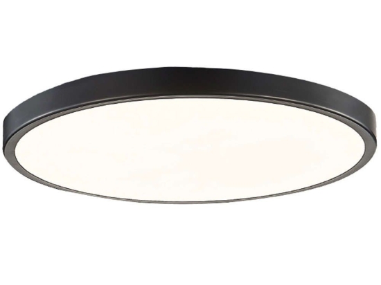 Φωτιστικό Οροφής - Πλαφονιέρα 42035-A-Black Φ80x5cm Led 12000lm 150W Black Inlight