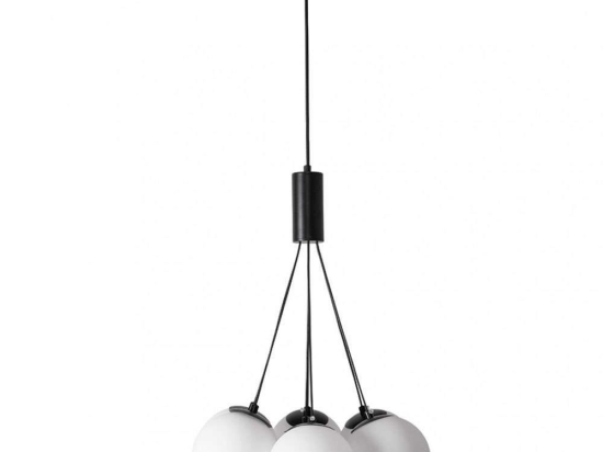 Φωτιστικό Οροφής 6087-6-BL 38cm 6xG9 Black-White Inlight
