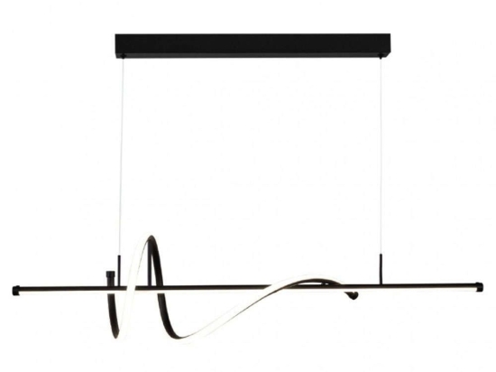 Φωτιστικό Οροφής - Ράγα 6083-BL 120cm Led 3400lm 40W Black Inlight