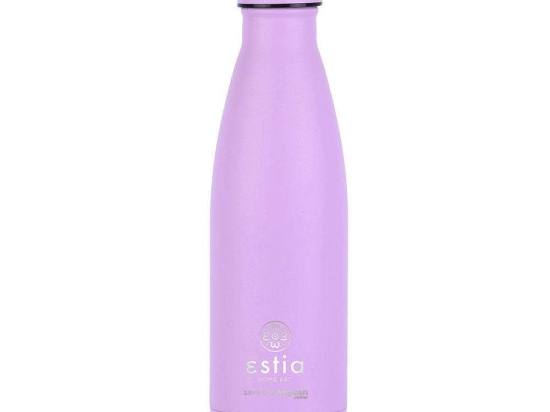 Ισοθερμικό Μπουκάλι Travel Flask 01-18047 Save Aegean 500Ml Ανοξείδωτο Ατσάλι Purple Estia