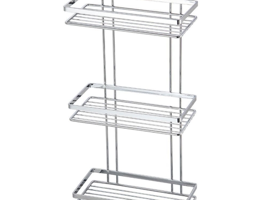 Εταζέρα 3 Θέσεων Elegant 02-8697 25x12x46cm Inox Estia Ανοξείδωτο Ατσάλι