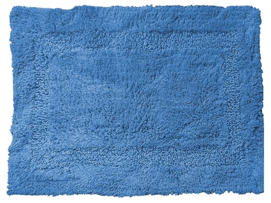 Πατάκι Μπάνιου Deco 02-10362 50X80cm Blue Estia 50 X 80 100% Βαμβάκι