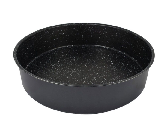 Ταψί Στρογγυλό Αντικολλητικό Magma 01-8482 Φ28cm Black Estia Αλουμίνιο
