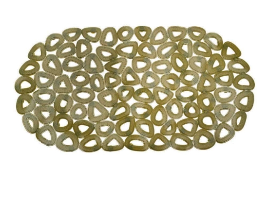Αντιολισθητικό Μπάνιου Eco 02-14858 68x35cm Olive Estia 35Χ68 PVC