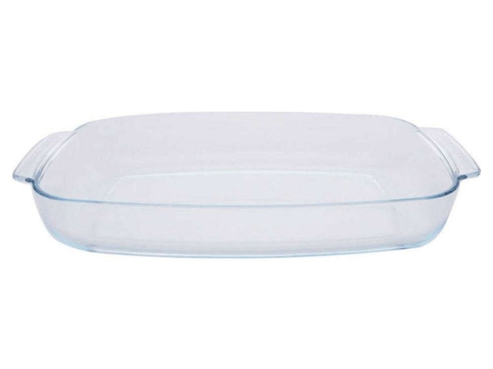 Ταψί Πυρίμαχο Ορθογώνιο Crystal 01-10607 34x22x6cm Clear Estia Γυαλί