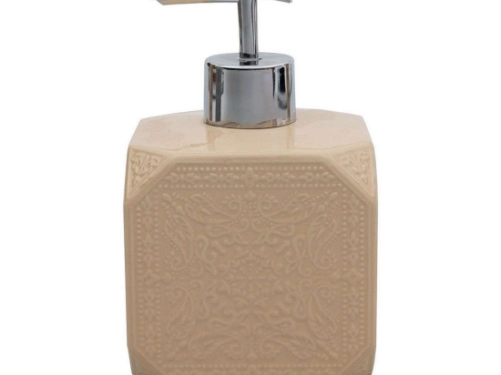 Δοχείο Κρεμοσάπουνου Feng Shui 02-11451 460ml Beige Estia Πηλός