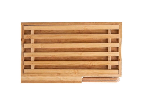Επιφάνεια Κοπής Με Μαχαίρι Ψωμιού Essentials 01-12946 35,5x22x3,5cm Natural Estia Bamboo