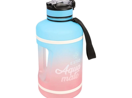 Παγούρι Xl Aqua Mate Ombre 01-12557 2,2Lt Pink-Blue Estia Πλαστικό