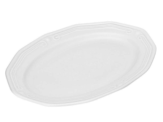 Πιατέλα Σερβιρίσματος Οβάλ Athénée 07-13479 25cm White Estia Πορσελάνη