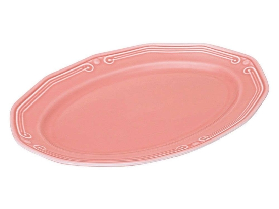 Πιατέλα Σερβιρίσματος Οβάλ Athénée 07-13592 36cm Rose Estia Porcelain