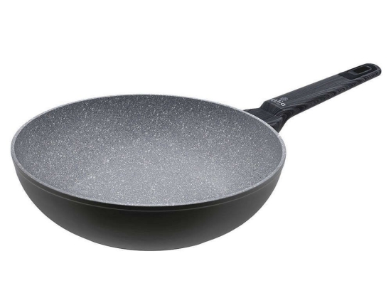Τηγάνι Wok Cuisson 01-11093 Φ28cm Grey Estia 28cm Αλουμίνιο