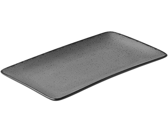 Πιατέλα Ορθογώνια Terra 07-16296 31x21cm Grey Estia Πορσελάνη