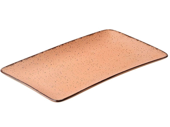 Πιατέλα Ορθογώνια Terra 07-16012 31x21cm Salmon Estia Πορσελάνη