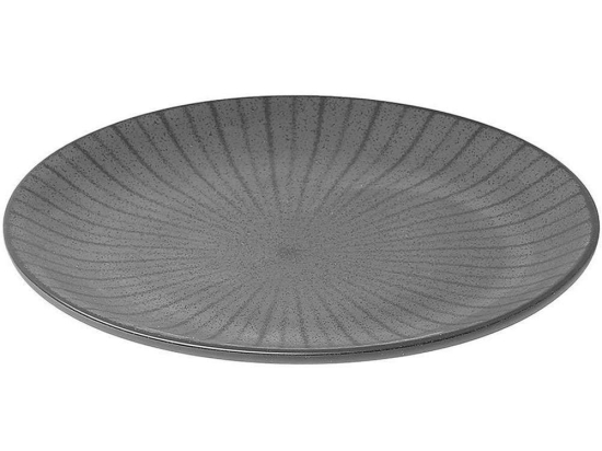 Πιάτο Ρηχό Nordic 07-15701 21cm Black Estia Πορσελάνη