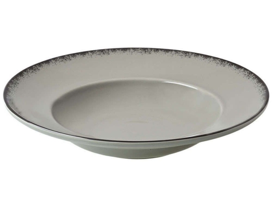 Πιάτο Ριζότου Βαθύ Pearl 07-16418 24cm Grey Estia Πορσελάνη