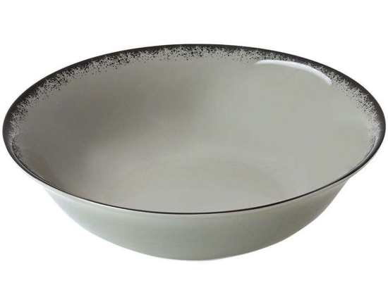 Σαλατιέρα Pearl 07-16432 23cm Grey Estia Large Πορσελάνη