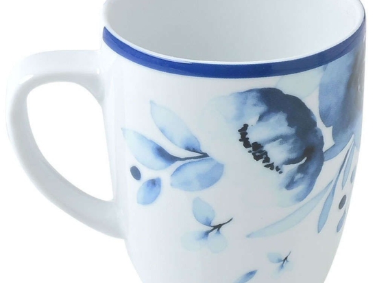 Κούπα Blue Rose 07-16159 330ml White-Blue Estia Πορσελάνη