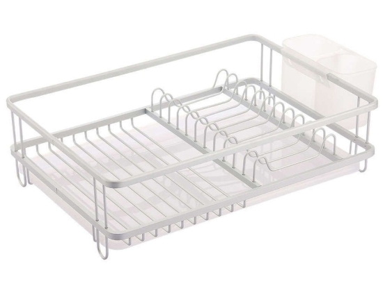 Πιατοθήκη 01-12526 12x50x30 White Estia Αλουμίνιο