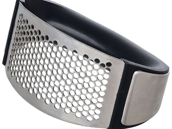 Πρέσα Σκόρδου 01-14216 Inox-Black Estia Ατσάλι,Σιλικόνη