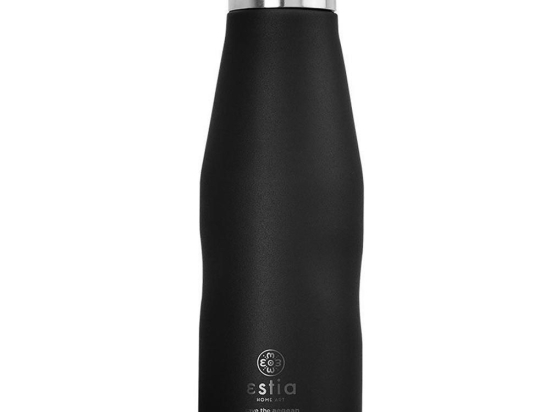 Ισοθερμικό Μπουκάλι Travel Flask 01-7799 Save Aegean 500Ml Ανοξείδωτο Ατσάλι Black Estia