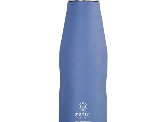 Ισοθερμικό Μπουκάλι Travel Flask 01-12052 Save Aegean 500Ml Ανοξείδωτο Ατσάλι Dark Blue Estia