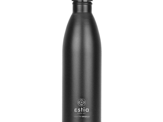 Ισοθερμικό Μπουκάλι Travel Flask Save The Aegean 01-18207 750ml Matte Black Estia