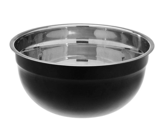 Μπωλ Ανάδευσης 01-15244 4Lt Black Estia Ανοξείδωτο Ατσάλι