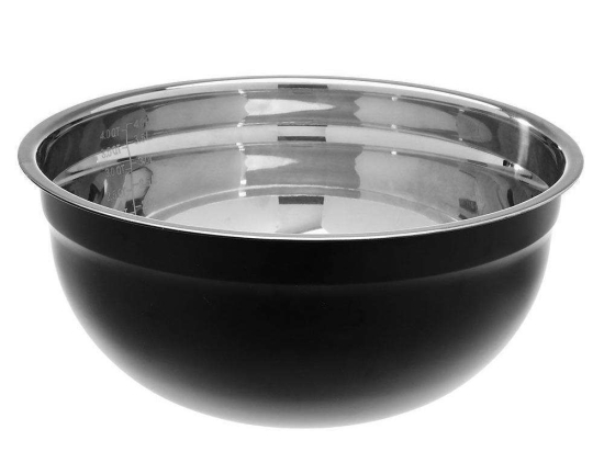 Μπωλ Ανάδευσης 01-15251 5Lt Black Estia Ανοξείδωτο Ατσάλι