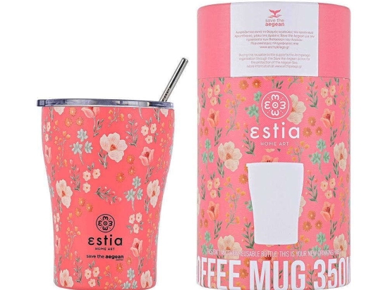 Ποτήρι - Θερμός Save The Aegean Bouquet 01-16906 350ml Multi Estia