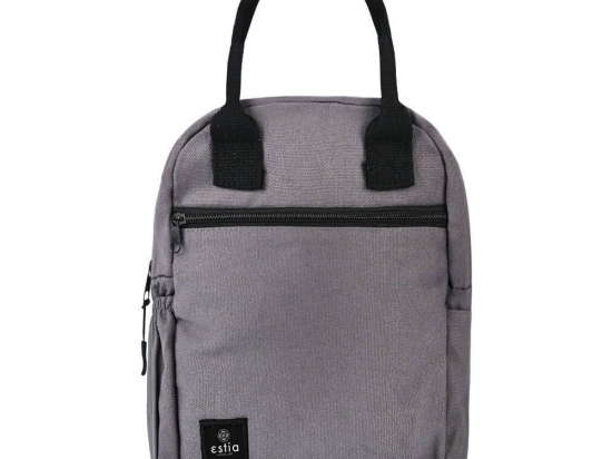 Τσάντα Φαγητού Ισοθερμική 01-16937 20x12x26cm 7lt Grey Estia 100% Βαμβάκι