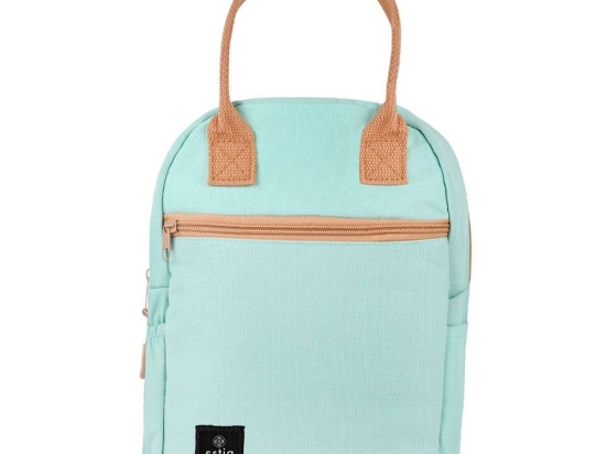 Τσάντα Φαγητού Ισοθερμική 01-16951 20x12x26cm 7lt Pastel Green Estia 100% Βαμβάκι