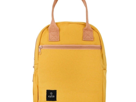 Τσάντα Φαγητού Ισοθερμική 01-16968 20x11x28cm 7lt Yellow Estia 100% Βαμβάκι