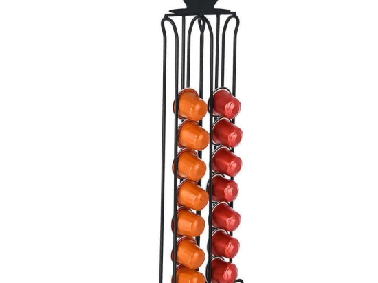 Βάση Για Κάψουλες Espresso 01-19921 15x10x40cm Black Estia Μέταλλο